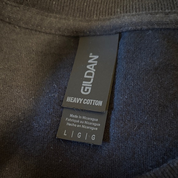 Gildan Navy Cat Graphic T-Shirt - Picture 2 of 4